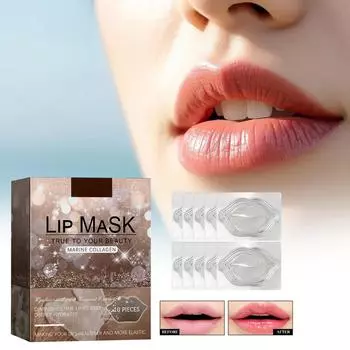Коллагеновая маска для губ увлажняющая маска для губ пилинг от омертвевшей кожи пилинг для губ морщины маска для губ патч, 10 мл One Size