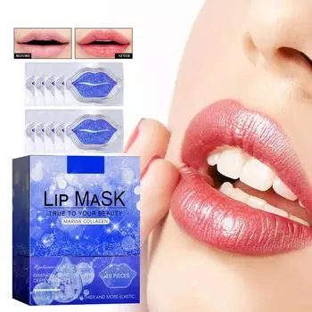 Коллагеновая маска для губ увлажняющая маска для губ пилинг от омертвевшей кожи пилинг для губ морщины маска для губ патч.10 мл One Size