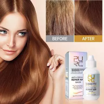 Коллагеновая маска для волос из PURC, биотиновый выпрямляющий крем против выпадения волос, разглаживающий кератиновый восстанавливающий уход, волшебные средства по уходу за волосами белый
