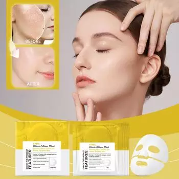 Коллагеновая маска, коллагеновая маска для улучшения кожи, глубоко увлажняющая маска, увлажняющая маска для укрепления кожи, 10 мл(1box) One Size