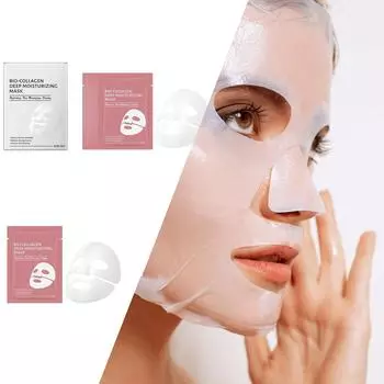 Коллагеновая маска Никотинамид Глубоко увлажняющая маска, ночная увлажняющая маска, фиксирует влагу и увлажняет кожу 5 мл One Size