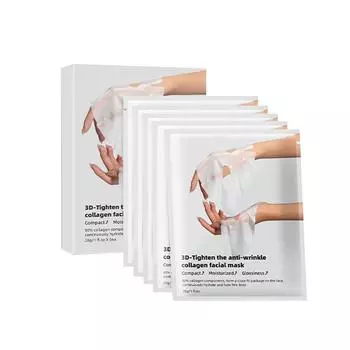 Коллагеновая маска Никотинамид Глубоко увлажняющая маска Ночная увлажняющая маска Блокировка влаги и увлажнение кожи 5 шт 2 мл One Size белый
