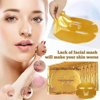 Коллагеновая маска осветляет тонкие линии, укрепляет и увлажняет Кристальную маску 15 мл One Size белый