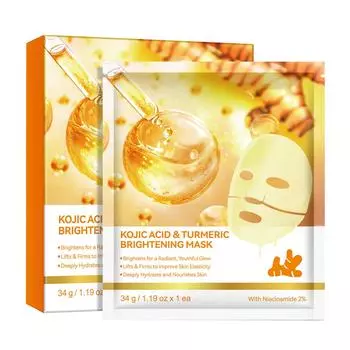 Коллагеновая маска Увлажняющая и питательная Нежирная гелевая текстура Тканевая маска Набор из 4 шт. по 10 мл One Size