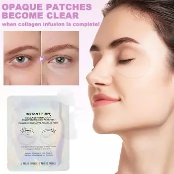 Коллагеновые патчи для глаз 8 пар Патчи для глаз от темных кругов и отечности, Маски для глаз, Отечность 10 мл One Size