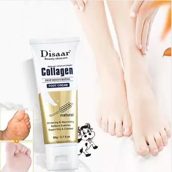 Коллагеновый крем для ног 60 мл увлажняет кожу ног в большом объеме 80g