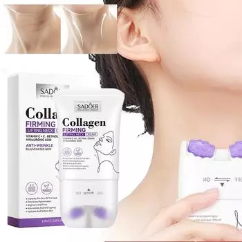 Коллагеновый крем для шеи 110 мл Увлажняющий, осветляющий, увлажняющий, укрепляющий роликовый крем для шеи 110ml