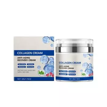 Коллагеновый крем Увлажнение Уход за морщинами Осветляет мелкие морщины Осветляет тон кожи Глубокое питание Антивозрастной уход белый