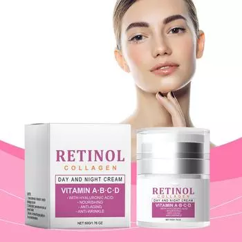 Коллагеновый крем Увлажняющий и увлажняющий уход за лицом Разглаживает мелкие морщины Осветляет кожу и увлажняет ее