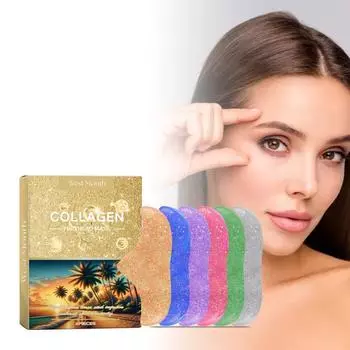 Коллагеновый пластырь для лба Тонизирует тонкие линии на лбу Патч для лба 6PIECES