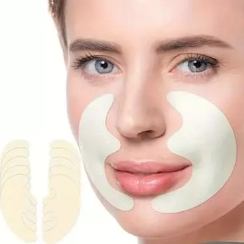 Коллагеновый пластырь для линии улыбки, 10 шт., лифтинг и укрепление линии улыбки, увядание и разглаживание морщин, уход за кожей лица 10pc