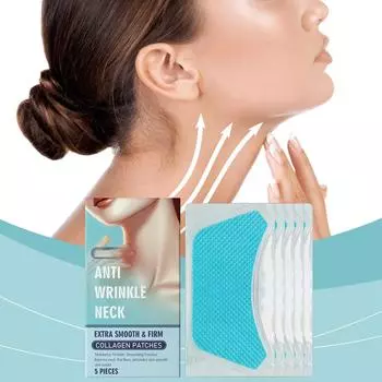 Коллагеновый пластырь для шеи Мягко питает и подтягивает кожу шеи Упругий увлажняющий уход за кожей шеи One Size