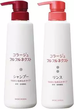 Коллаж Furufuru Next Шампунь-ополаскиватель Moisture Smooth 400 мл каждый [Парный набор] &