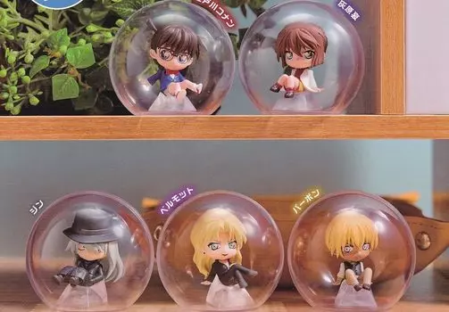Коллекционная фигурка Детектива Конана из 5 типов Gacha Gacha Capsule Toy Korokore! [Набор (Полный Полный)]