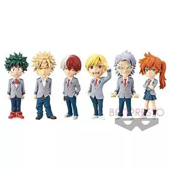 Коллекционная фигурка My Hero Academia World, набор всех 6 типов, том 4 [Изуку Мидория/Кацуки Бакуго/Шото Тодороки/Ясуто Монома/Тетсутэцу