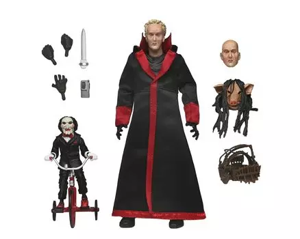 Коллекционная фигурка NECA Saw Ultimate Scale Action Figure Jigsaw Killer (Франшиза) 7-дюймовый – (Черный халат)