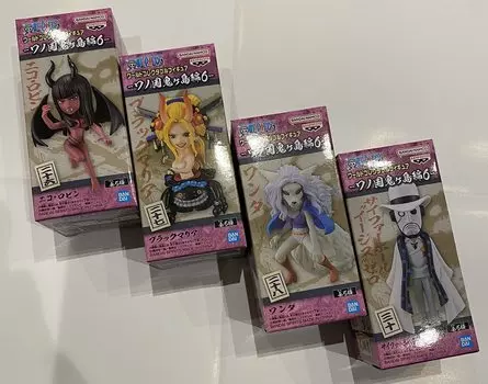 Коллекционная фигурка One Piece World Wano Country Onigashima Edition 6 Набор из 4 штук