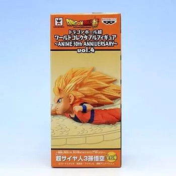 Коллекционная фигурка Super Saiyan 3 Son Goku Dragon Ball Super World ANIME 30th Anniversary vol.4 Anime Goods Prize Banpresto
