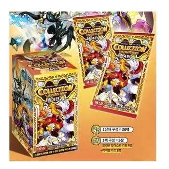 Коллекционная карта Dragon Village 4, 30 упаковок, 1 коробка, настольная игра, представитель Кореи