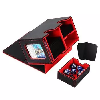 Коллекционная карта Venssu Deck Card Display Dice вмещает 200 игральных костей, включает в себя 2 разделителя и 1 магнитный, совместимый с Pokemon Duema, различные футляры для карточных игр
