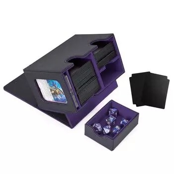 Коллекционная карта Venssu Deck Card Display Dice вмещает 200 игральных костей, включает в себя 2 разделителя и 1 магнитный, совместимый с Pokemon Duema, различные футляры для карточных игр