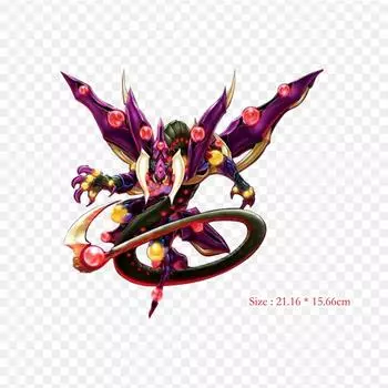 Коллекционная карточная игра Dragon Yu Gi Oh The Sacred Iron on Heat Transfer, виниловые нашивки, наклейки для одежды, аппликации «сделай сам», моющиеся нашивки