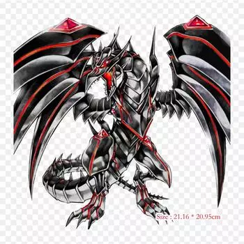 Коллекционная карточная игра Dragon Yu Gi Oh Yugi Mutou Yu Gi Oh, термопереносная печать, виниловые нашивки, наклейки для одежды, аппликации «сделай сам», моющиеся нашивки