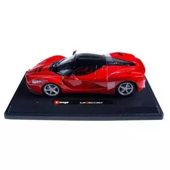 Коллекционная модель автомобиля Brago 1/24 Ferrari, корейская игрушка La Ferrari красного цвета