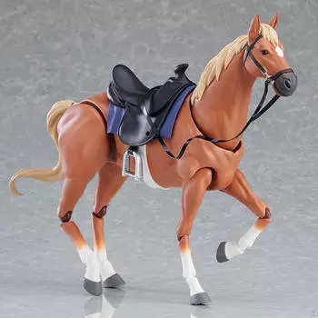 Коллекционная модель лошади, игрушечная фигурка, декоративная сцена, позируемый дисплей коричневый