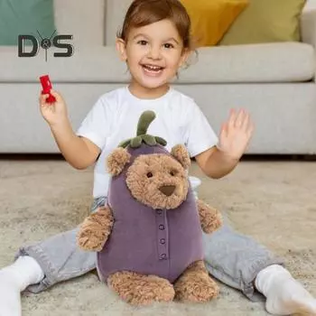 Коллекционная плюшевая игрушка, мягкая игрушка, наполнитель из полипропилена и хлопка, мультяшный дизайн, кукла для детей и взрослых, домашний декор фиолетовый