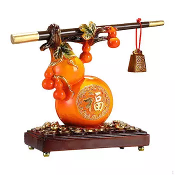 Коллекционная скульптура тыквы, уникальный дизайн для кухни, спальни, витрины оранжевый