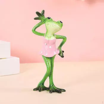 Коллекционная статуэтка лягушки для настольного дисплея, скульптура животного, смоляное искусство Love