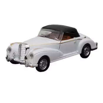 Коллекционная винтажная модель автомобиля из сплава, литая под давлением, инерционная игрушка, рождественский подарок White