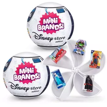 Коллекционные игрушки Mini Brands от ZURU Отличные наполнители для рождественского чулка Магазин Disney 2 капсулы по 5 загадочных игрушек для и Взрослых - - Издание, Дети, Подростки,