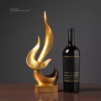 Коллекция абстрактных скульптур, предметы искусства, аксессуары для дома из смолы, декоративные фигурки, офисный декор серебряный