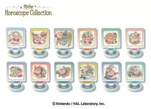 Коллекция акриловых подставок Kirby Star Horoscope, 12 предметов
