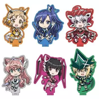 Коллекция акриловых подставок Senki Zesshou Symphogear XV, 6 предметов, КОРОБКА