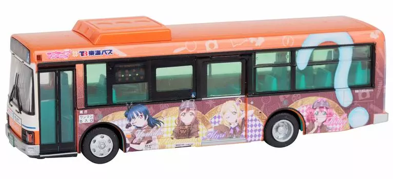 Коллекция автобусов National Bus, серия JH035, автобус National Bus 80 Tokai, оранжевый автобус Shuttle Love Wrapping Bus Car 3, поставки диорамы, первый заказ ограничен 1/80 Live!