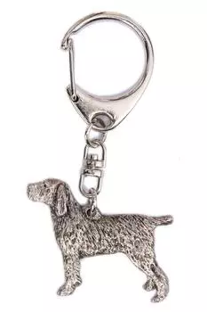 Коллекция брелоков для собак Spinone Italiano, сделанных в Англии