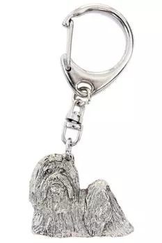 Коллекция брелоков для собак в виде мальтийской болонки, сделанная в Англии