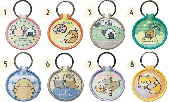 Коллекция брелоков-нашивок «Икимоно» из 8 предметов в коробке