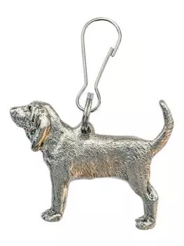 Коллекция британских художественных собак Bloodhound Zip Pull