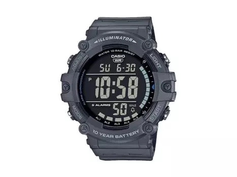 Коллекция часов Casio Мужские серые AE-1500WH-8BJF с полным автоматическим календарем из смолы НОВИНКА