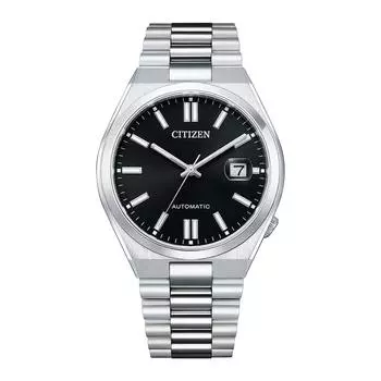 Коллекция CITIZEN TSUYOSA с черным циферблатом и автоматическими часами из нержавеющей стали NJ0150-81E чёрный