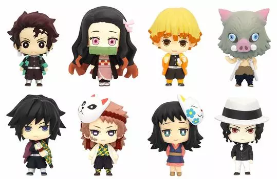 Коллекция цветов Demon Kimetsu no Yaiba, первый набор из 8 предметов Slayer