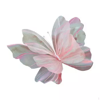 Коллекция декора из шелковых бабочек для свадеб розовый