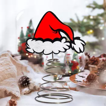 Коллекция елочных верхушек, Рождественское украшение, Верхушка в виде рождественской шляпы, для Рождественской вечеринки