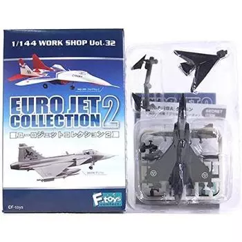 Коллекция Eurojet Secret Gripen Prototype 2 Black Beauty Отдельный предмет [2S] F-Toys 1/144 Vol.2 JAS39A/C