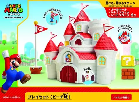 Коллекция фигурок Sanei Boeki Super Mario Playset Peach Castle,FPS-004 красный