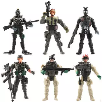 Коллекция фигурок солдат для домашнего показа и подарков Style A